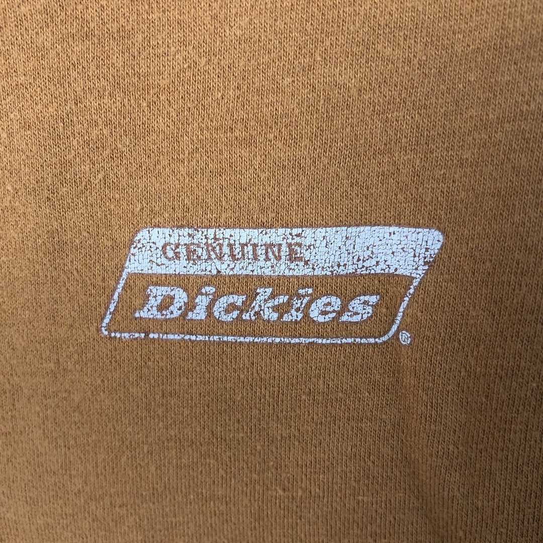 Dickies Sweat Full Zip Hoodie Men's L size cotton Camel type Vintage Second Hand