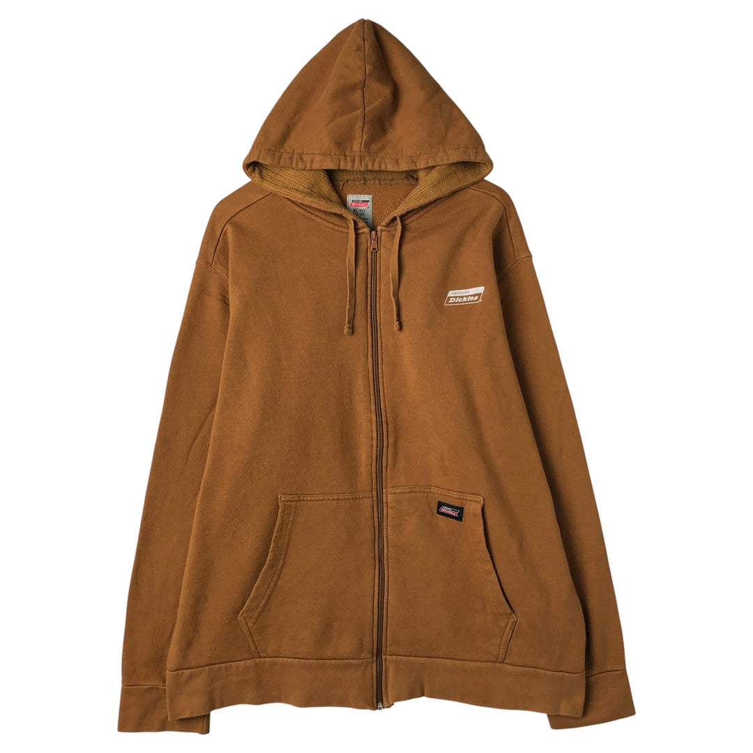 Dickies Sweat Full Zip Hoodie Men's XL cotton Camel type Vintage Second Hand