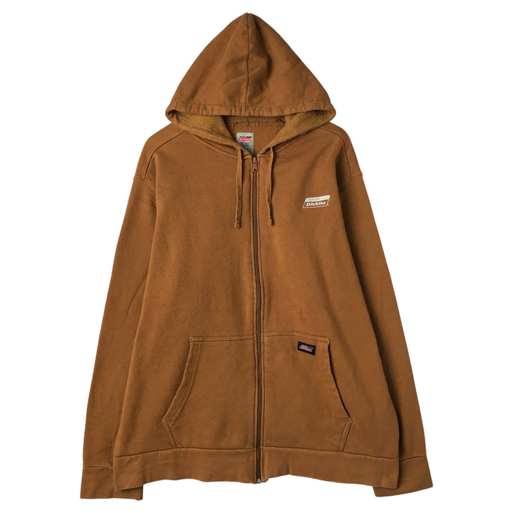 Dickies Sweat Full Zip Hoodie Men's XL cotton Camel type Vintage Second Hand