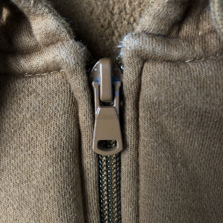 Dickies Sweat Full Zip Hoodie Men's XL cotton Camel type Vintage Second Hand