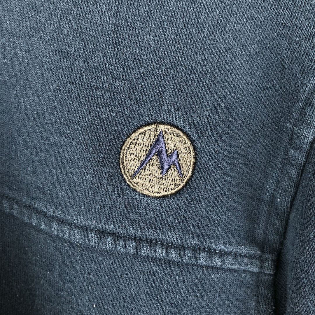 Marmot Sweat Full Zip Hoodie, Men's Size S cotton navy blue type Vintage Second Hand
