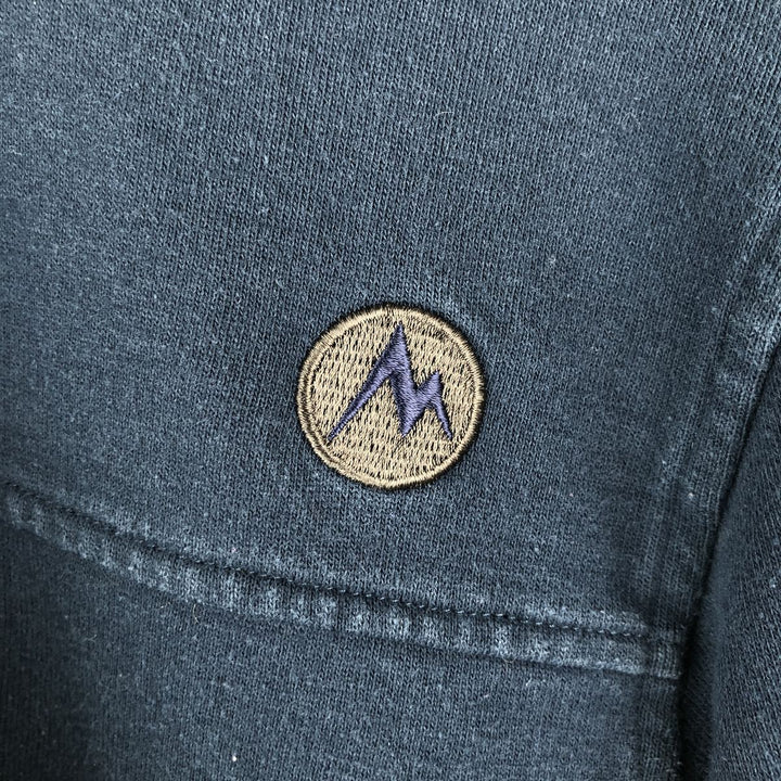 Marmot Sweat Full Zip Hoodie, Men's Size S cotton navy blue type Vintage Second Hand
