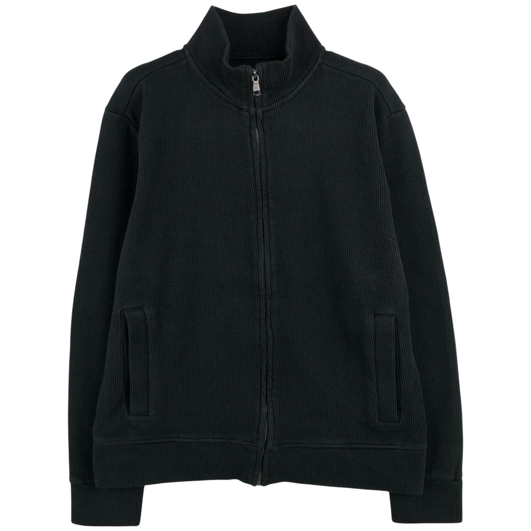 Banana Republic high-neck full-zip sweatshirt, men's size M cotton black type Vintage Second Hand