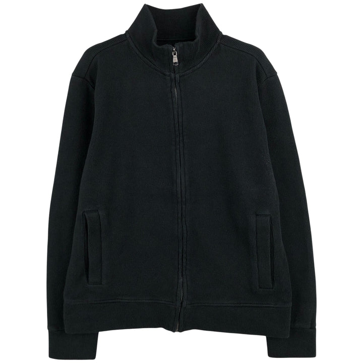 Banana Republic high-neck full-zip sweatshirt, men's size M cotton black type Vintage Second Hand