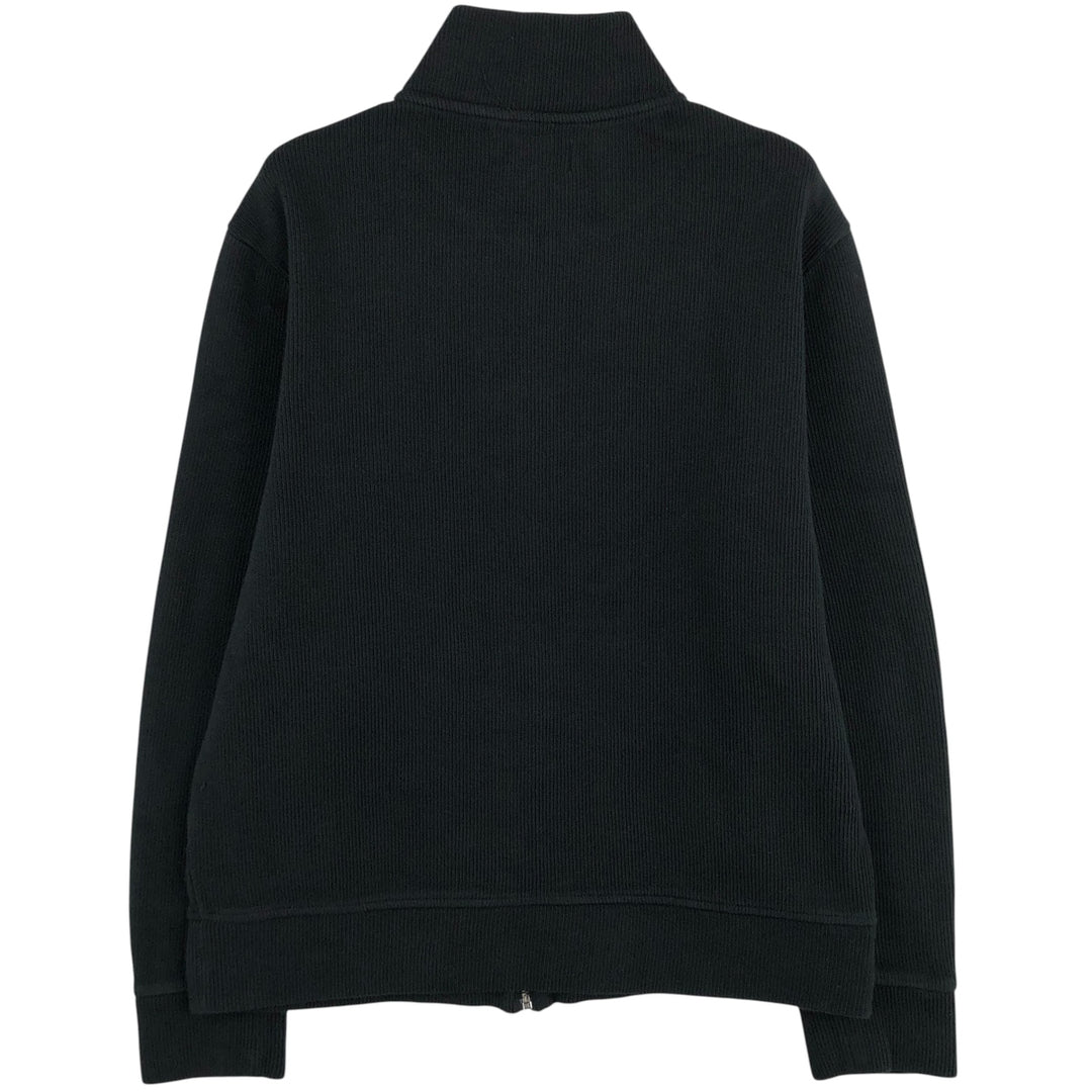 Banana Republic high-neck full-zip sweatshirt, men's size M cotton black type Vintage Second Hand