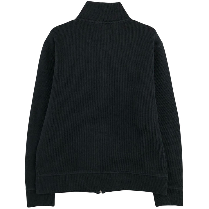 Banana Republic high-neck full-zip sweatshirt, men's size M cotton black type Vintage Second Hand