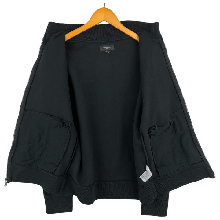 Banana Republic high-neck full-zip sweatshirt, men's size M cotton black type Vintage Second Hand