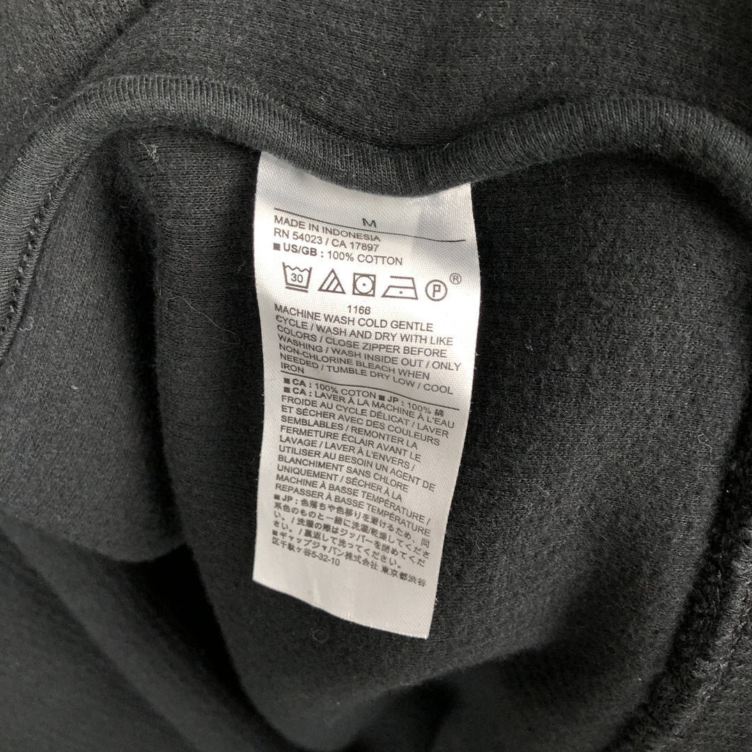 Banana Republic high-neck full-zip sweatshirt, men's size M cotton black type Vintage Second Hand
