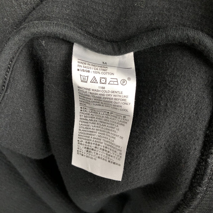 Banana Republic high-neck full-zip sweatshirt, men's size M cotton black type Vintage Second Hand