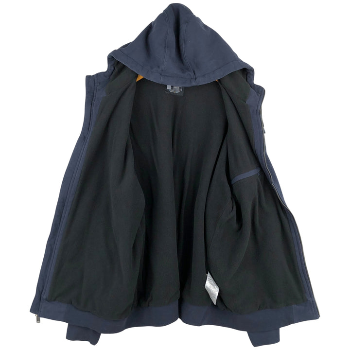 Carhartt Loose Fit Sweat Full Zip Hoodie, Men's L size cotton navy blue type Vintage Second Hand