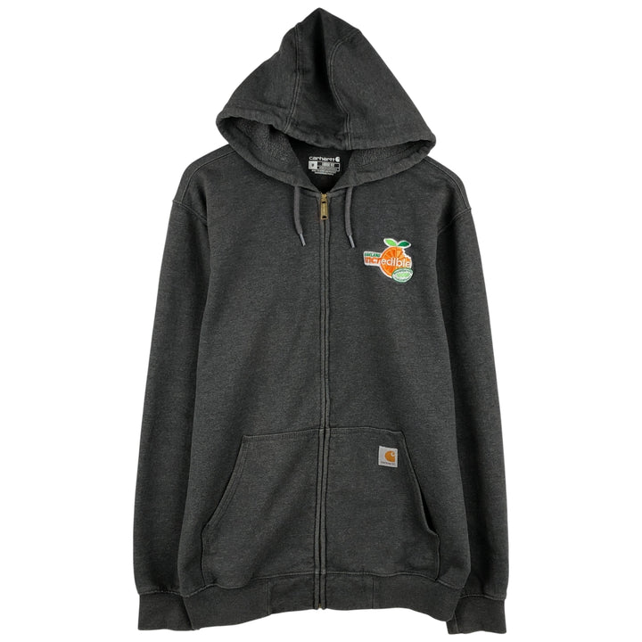 Carhartt Loose Fit Full-Zip Sweatshirt, Men's Size M cotton gray type Vintage Second Hand