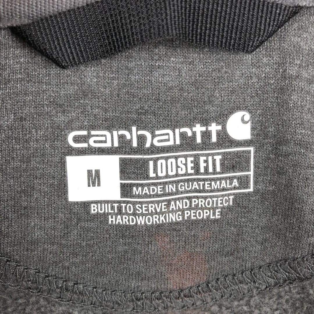 Carhartt Loose Fit Full-Zip Sweatshirt, Men's Size M cotton gray type Vintage Second Hand