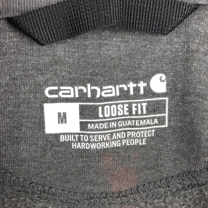 Carhartt Loose Fit Full-Zip Sweatshirt, Men's Size M cotton gray type Vintage Second Hand