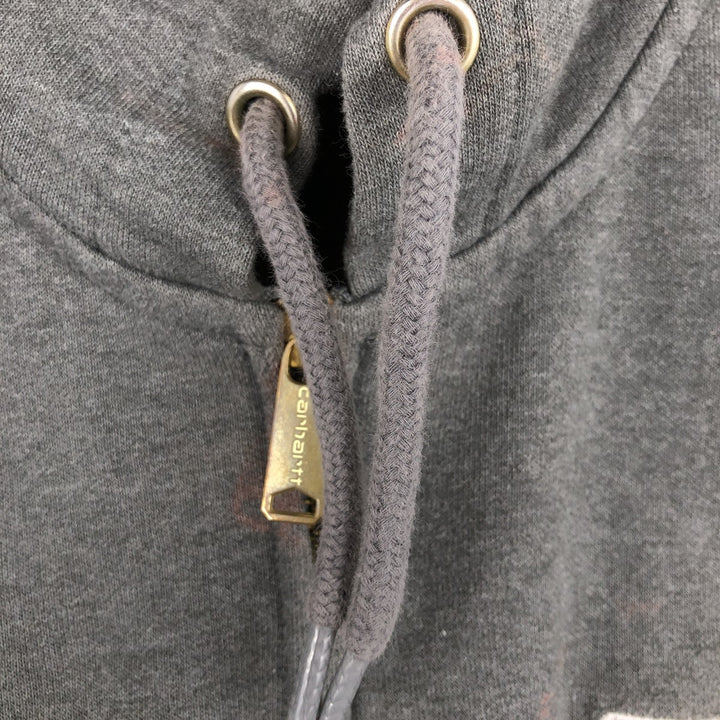 Carhartt Loose Fit Full-Zip Sweatshirt, Men's Size M cotton gray type Vintage Second Hand
