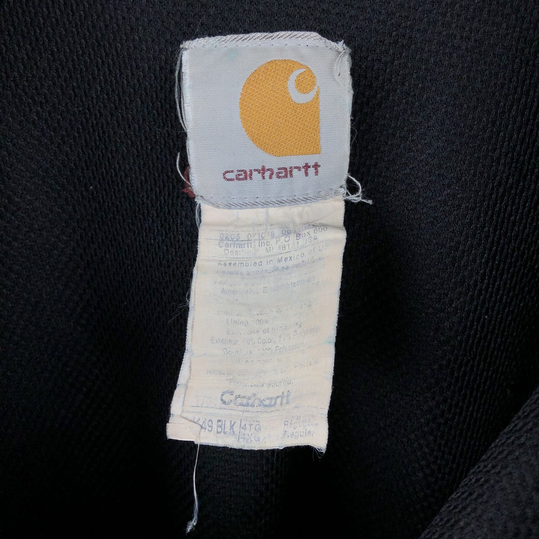 Carhartt full-zip sweatshirt hoodie, men's size XXXXL cotton brown type Vintage Second Hand