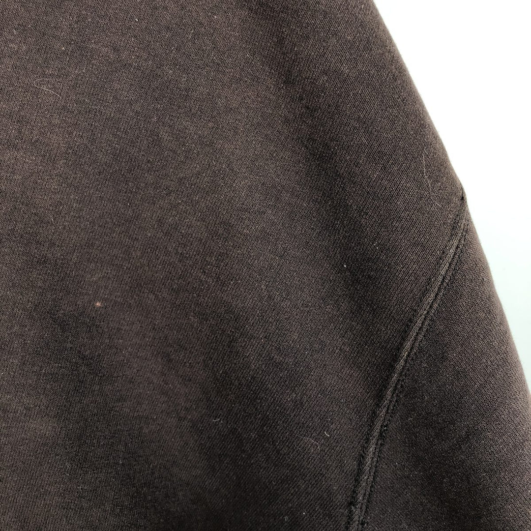 Carhartt full-zip sweatshirt hoodie, men's size XXXXL cotton brown type Vintage Second Hand