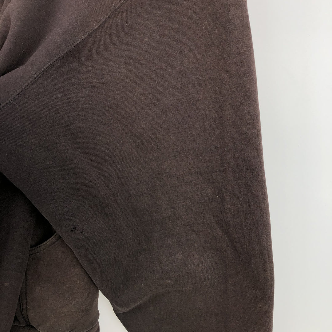 Carhartt full-zip sweatshirt hoodie, men's size XXXXL cotton brown type Vintage Second Hand