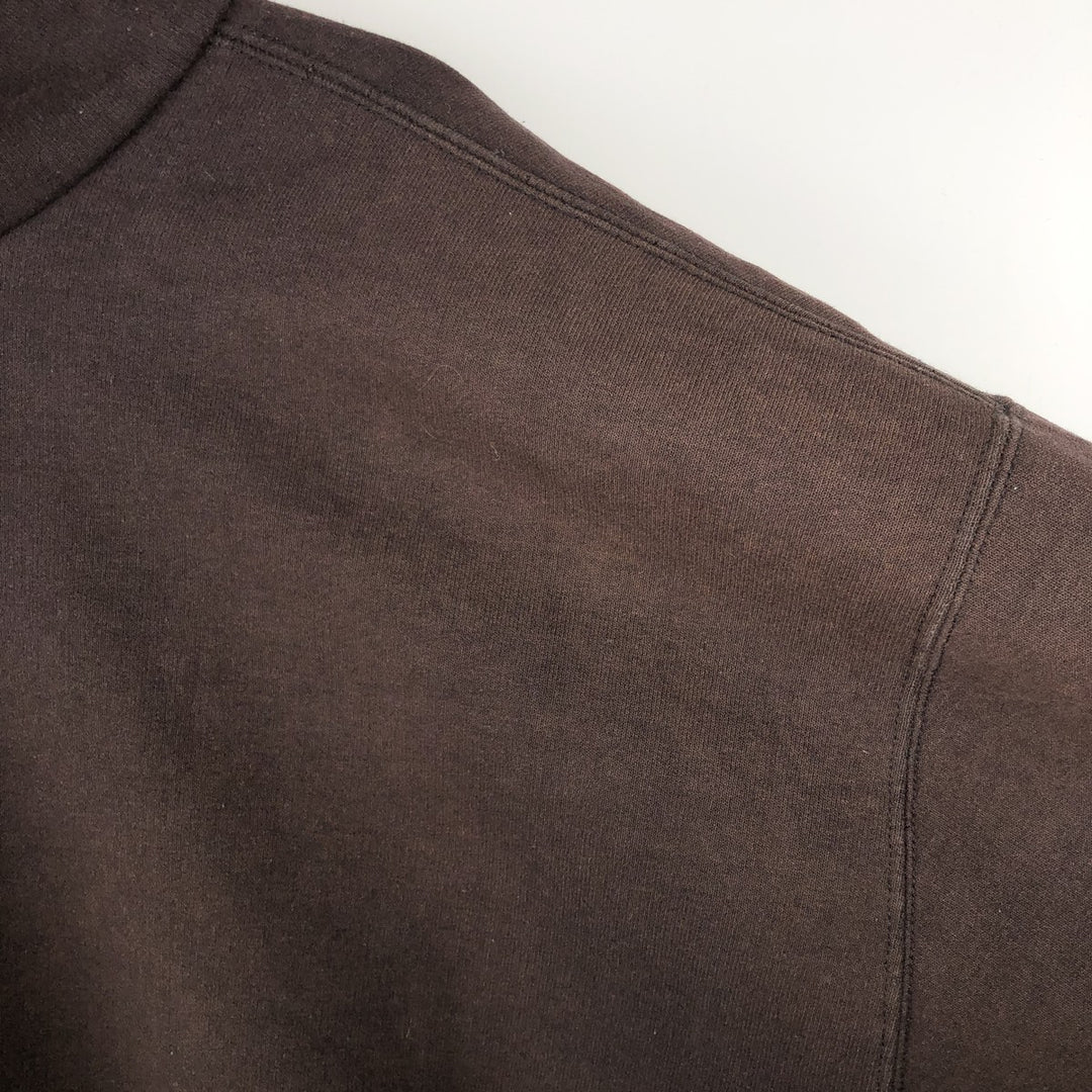 Carhartt full-zip sweatshirt hoodie, men's size XXXXL cotton brown type Vintage Second Hand