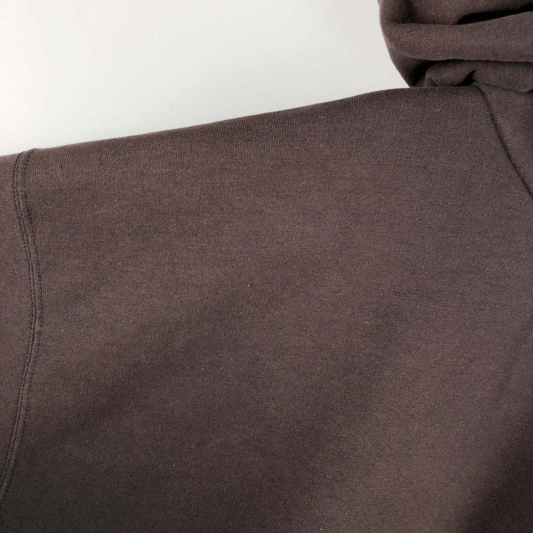Carhartt full-zip sweatshirt hoodie, men's size XXXXL cotton brown type Vintage Second Hand