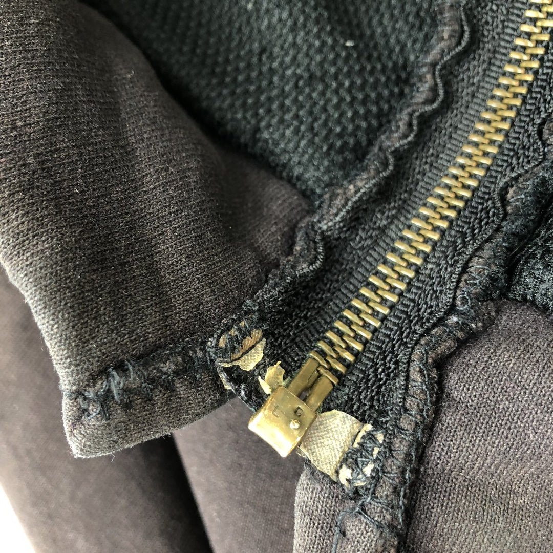 Carhartt full-zip sweatshirt hoodie, men's size XXXXL cotton brown type Vintage Second Hand