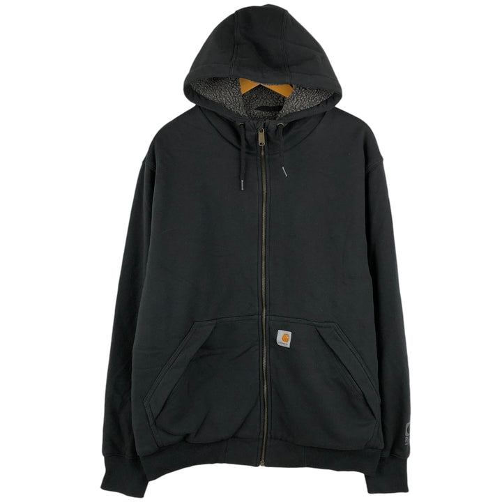 Carhartt Sweat Pullover Hoodie Men's Size L cotton black type Vintage Second Hand