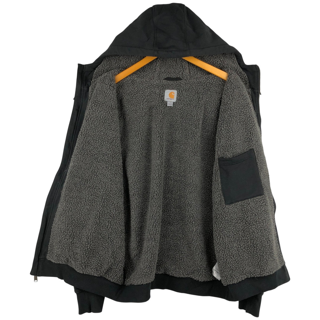 Carhartt Sweat Pullover Hoodie Men's Size L cotton black type Vintage Second Hand