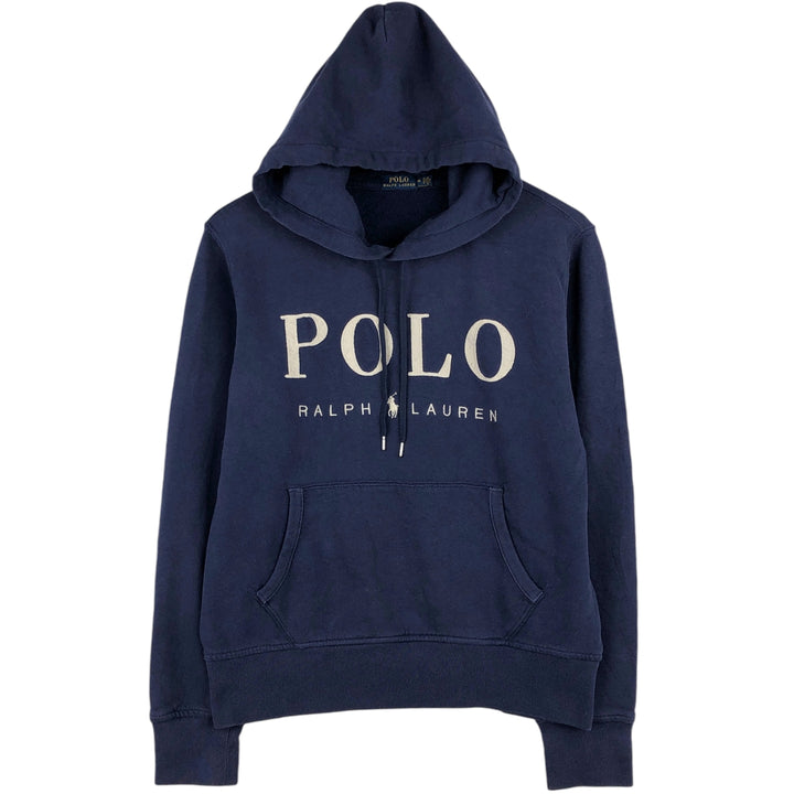Ralph Lauren POLO RALPH LAUREN Sweatshirt pullover hoodie, men's size M cotton navy blue type Vintage Second Hand