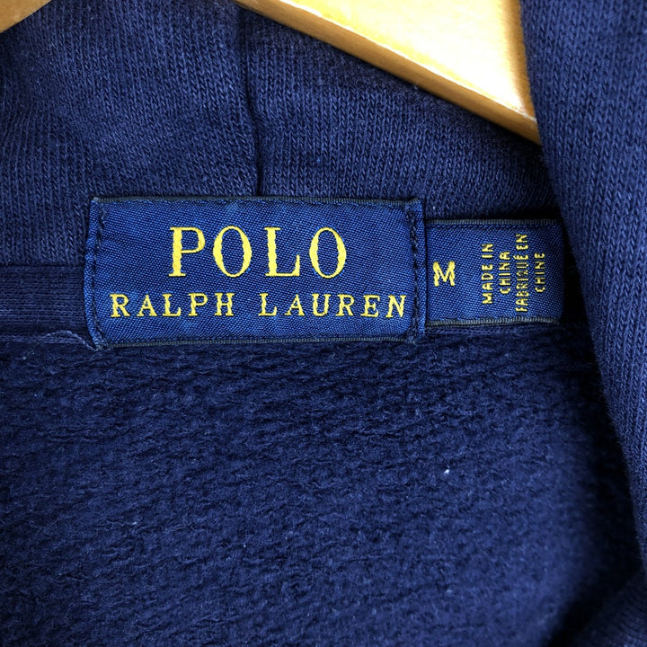 Ralph Lauren POLO RALPH LAUREN Sweatshirt pullover hoodie, men's size M cotton navy blue type Vintage Second Hand