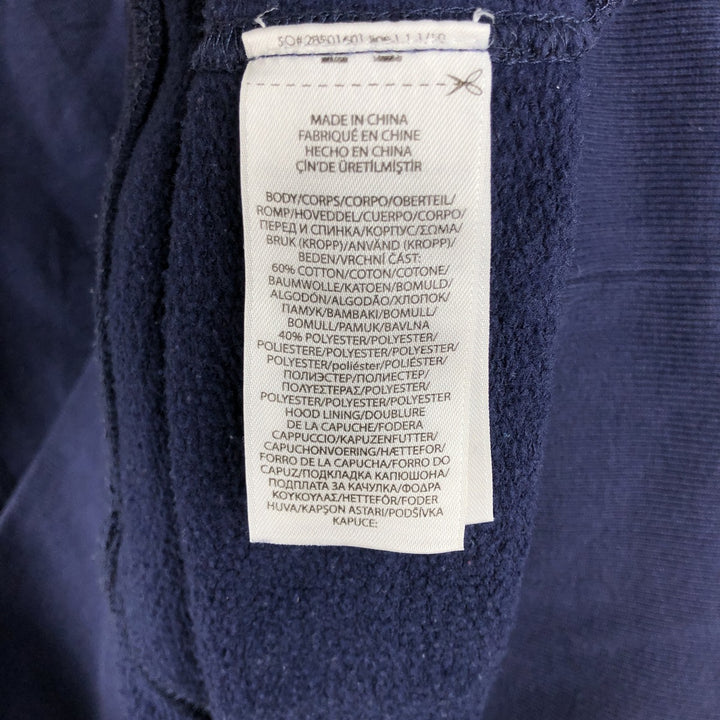 Ralph Lauren POLO RALPH LAUREN Sweatshirt pullover hoodie, men's size M cotton navy blue type Vintage Second Hand