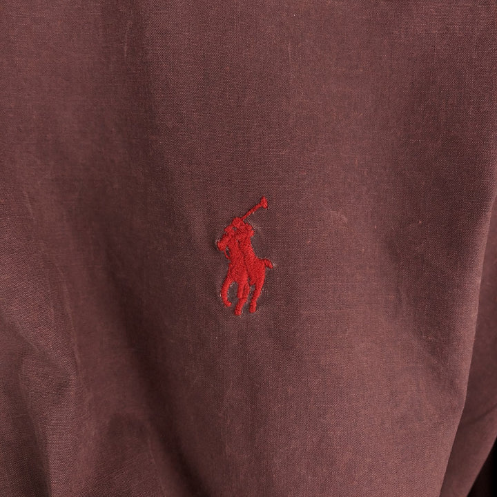 Ralph Lauren POLO by Ralph Lauren reversible cotton hoodie, men's size XL cotton Beige type Vintage Second Hand