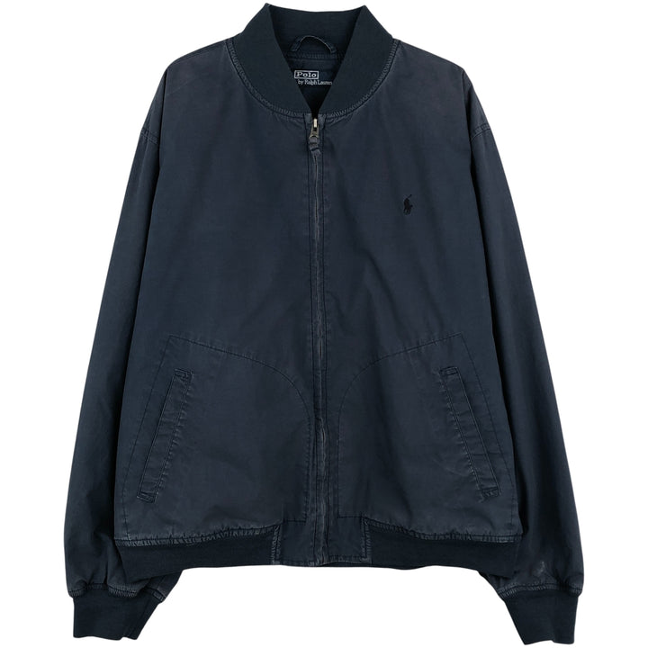 Ralph Lauren POLO by Ralph Lauren cotton jacket, men's size XL cotton navy blue type Vintage Second Hand