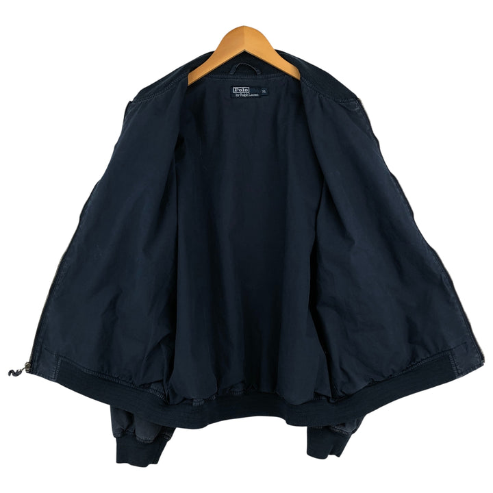 Ralph Lauren POLO by Ralph Lauren cotton jacket, men's size XL cotton navy blue type Vintage Second Hand