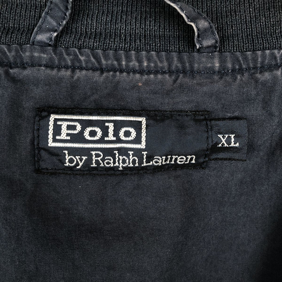 Ralph Lauren POLO by Ralph Lauren cotton jacket, men's size XL cotton navy blue type Vintage Second Hand