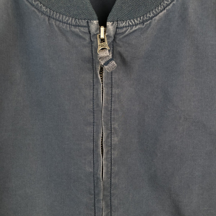 Ralph Lauren POLO by Ralph Lauren cotton jacket, men's size XL cotton navy blue type Vintage Second Hand