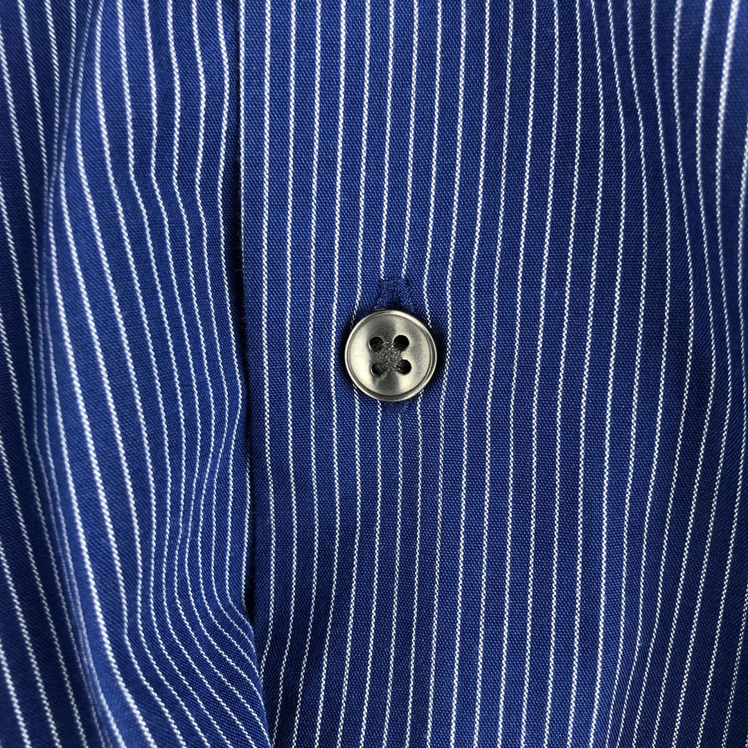Calvin Klein Regular Fit Long Sleeve Cotton Striped Shirt, Men's Size XL cotton blue type Vintage Second Hand