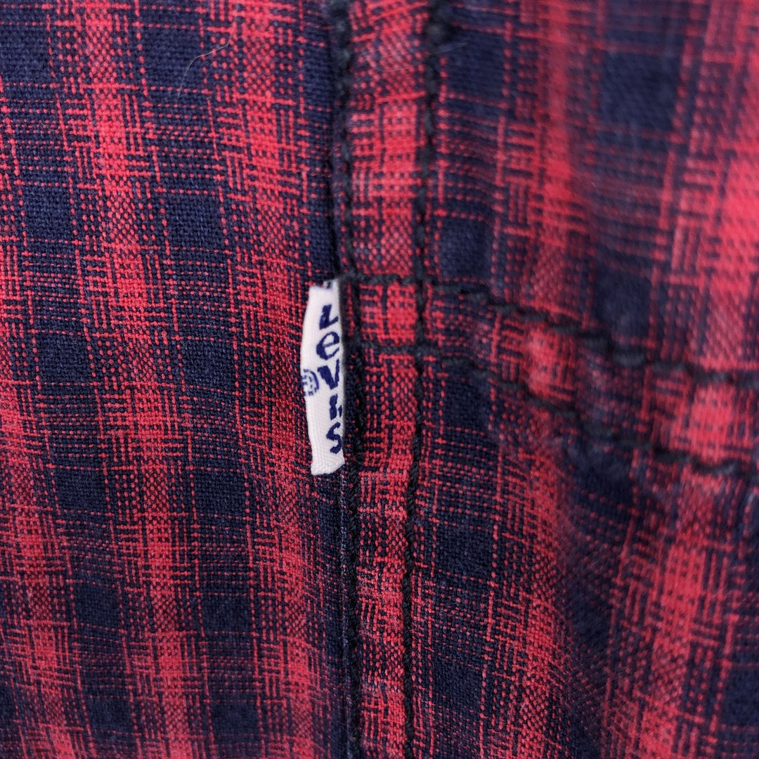 90s-00'S Vintage Levi's Long Sleeve Cotton Check Shirt, Men's Size XL cotton red type Vintage Second Hand