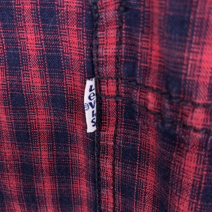 90s-00'S Vintage Levi's Long Sleeve Cotton Check Shirt, Men's Size XL cotton red type Vintage Second Hand