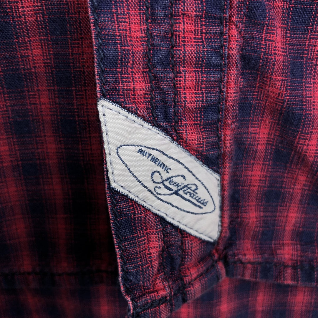 90s-00'S Vintage Levi's Long Sleeve Cotton Check Shirt, Men's Size XL cotton red type Vintage Second Hand