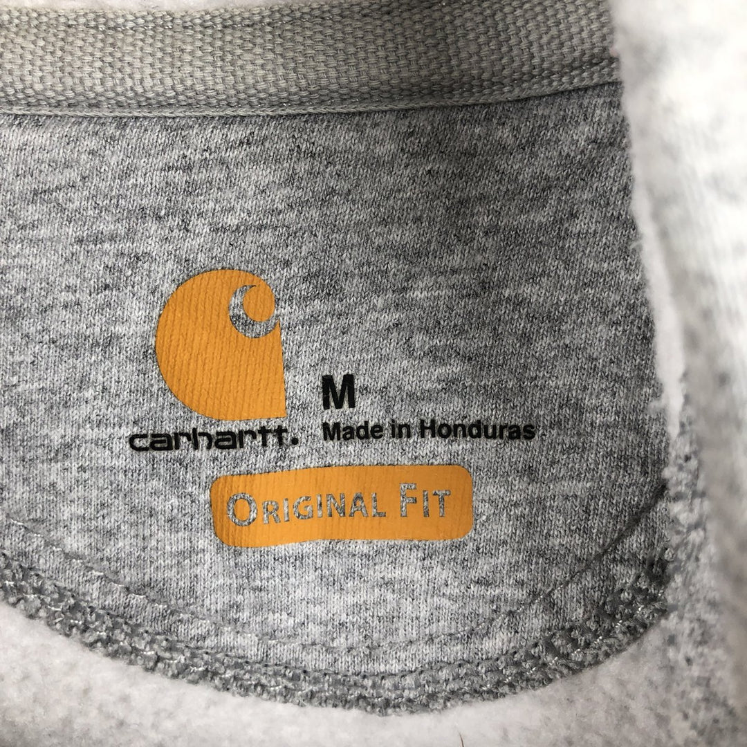 Carhartt ORIGINAL FIT sweatshirt pullover hoodie, men's size M cotton gray type Vintage Second Hand