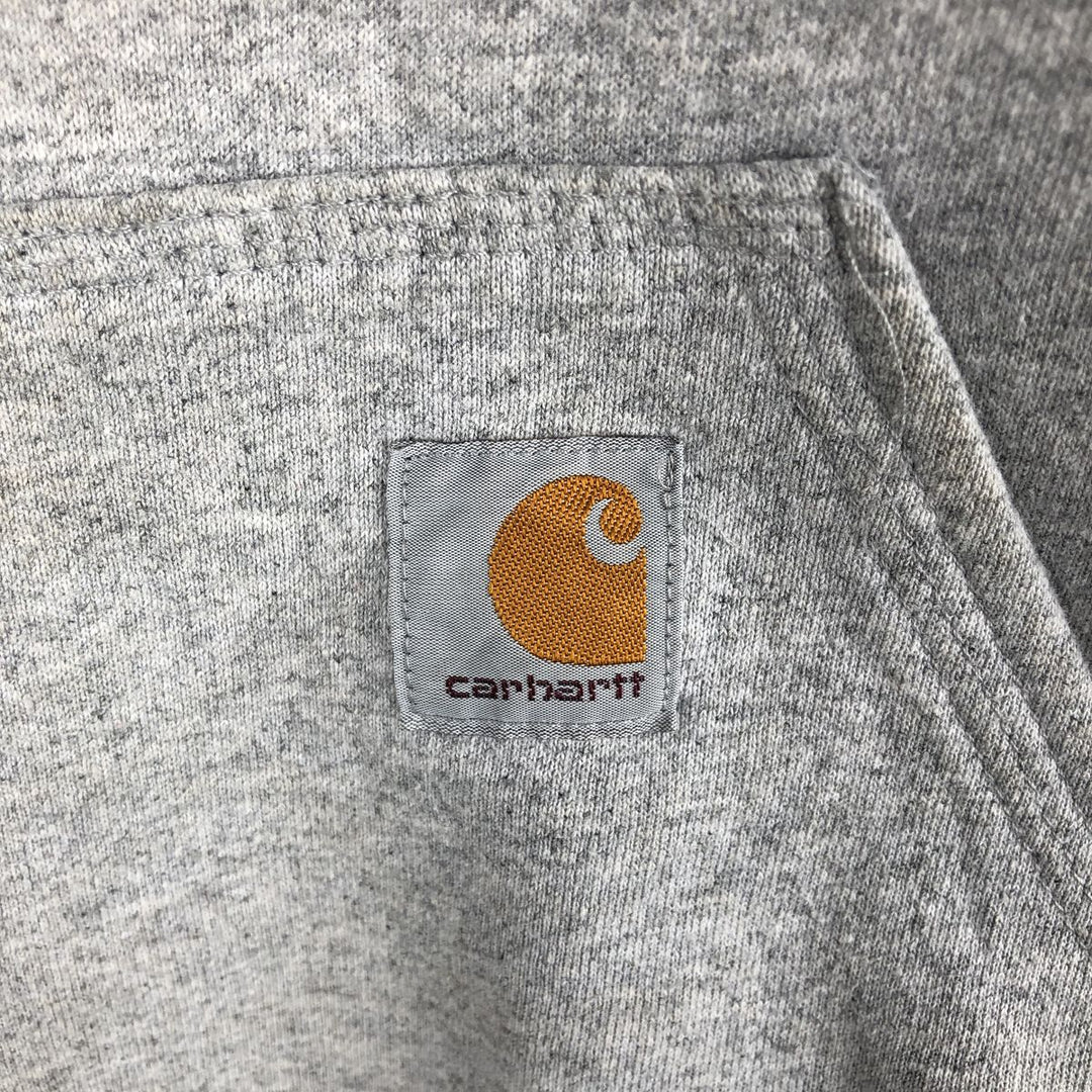 Carhartt ORIGINAL FIT sweatshirt pullover hoodie, men's size M cotton gray type Vintage Second Hand