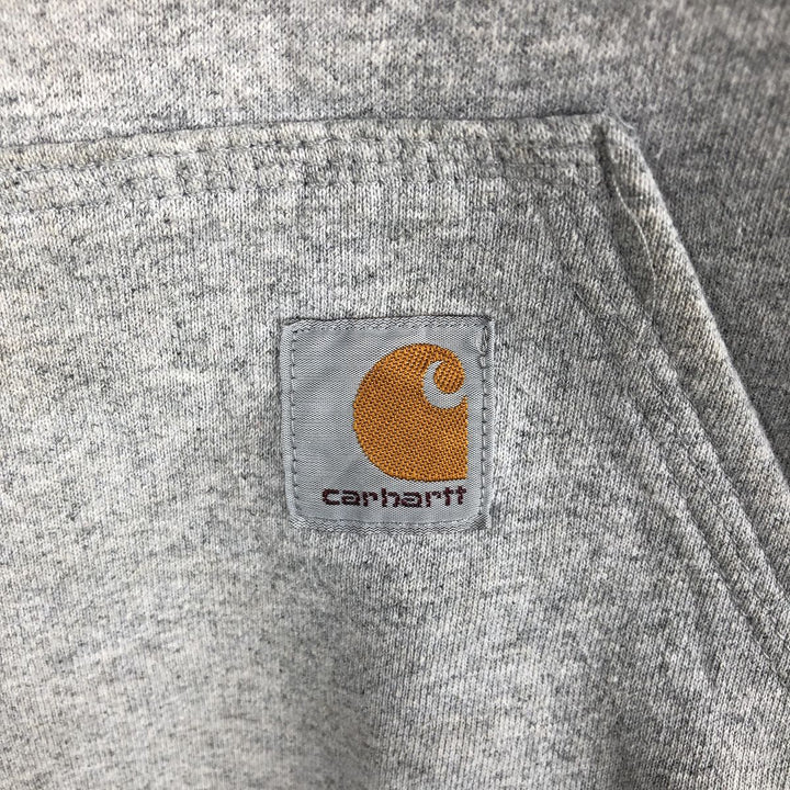 Carhartt ORIGINAL FIT sweatshirt pullover hoodie, men's size M cotton gray type Vintage Second Hand