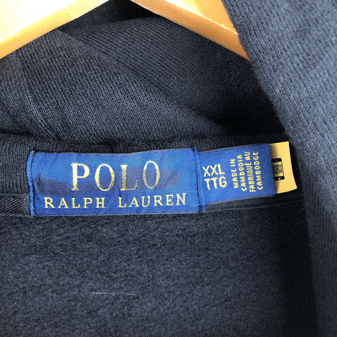Ralph Lauren POLO RALPH LAUREN Sweatshirt Pullover Hoodie Men's XXL cotton black type Vintage Second Hand
