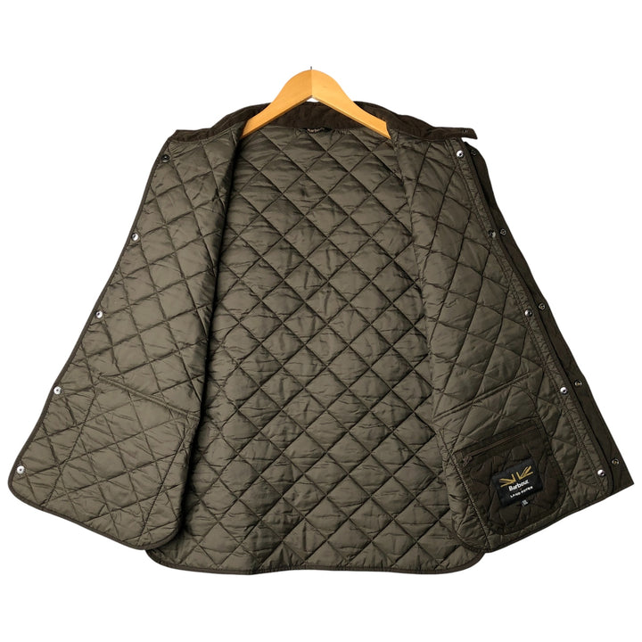 Barbour LAND ROVER padded quilted vest, men's size XXL. polyester Khaki type Vintage Second Hand