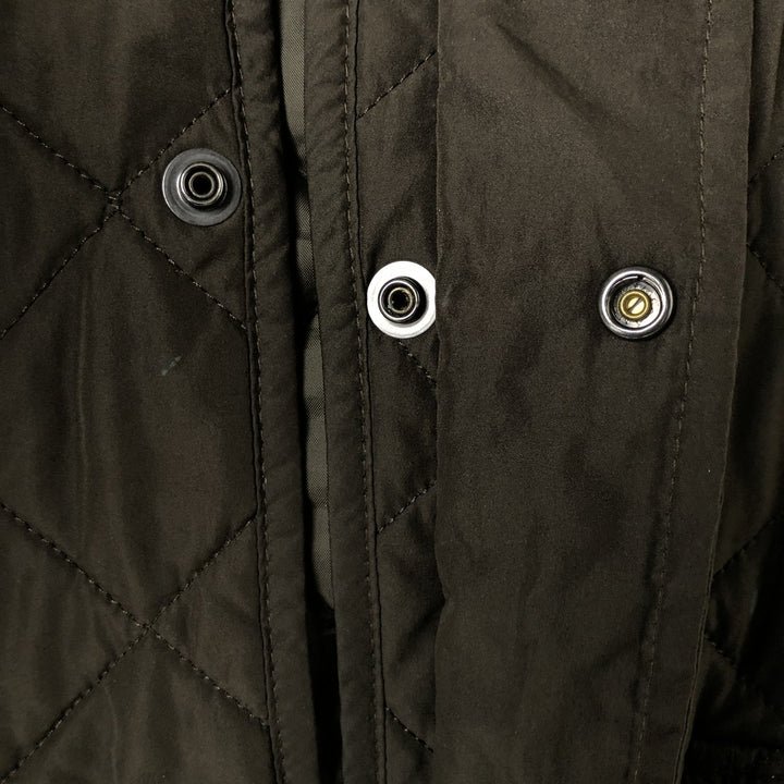 Barbour LAND ROVER padded quilted vest, men's size XXL. polyester Khaki type Vintage Second Hand