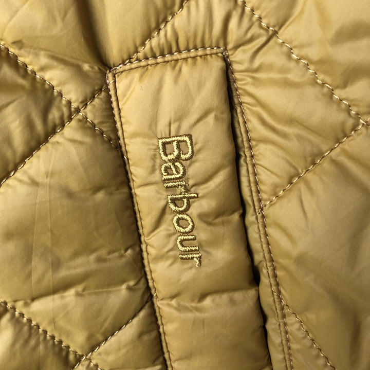 Barbour padded quilted vest, men's XL size polyamide yellow type Vintage Second Hand