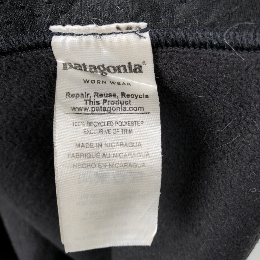 Patagonia Synchilla Fleece Jacket, Men's Size L (22990FA18) recycled polyester black type Vintage Second Hand