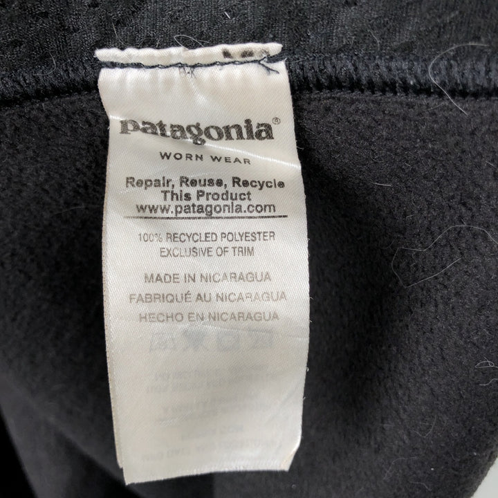 Patagonia Synchilla Fleece Jacket, Men's Size L (22990FA18) recycled polyester black type Vintage Second Hand
