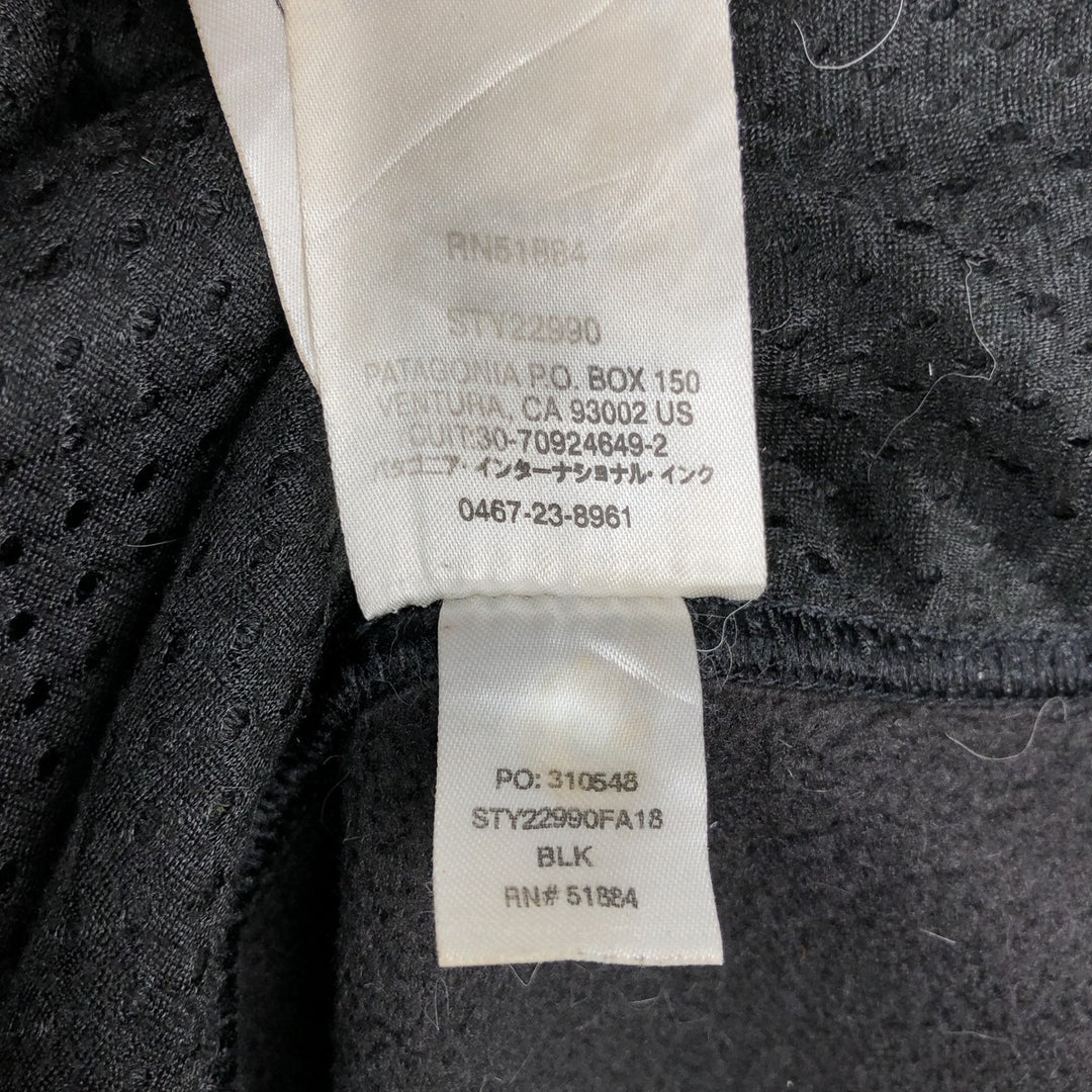 Patagonia Synchilla Fleece Jacket, Men's Size L (22990FA18) recycled polyester black type Vintage Second Hand