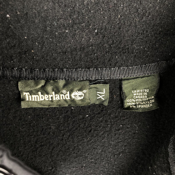 Timberland Fleece Pullover, Made in Canada, Men's XL polyester black type Vintage Second Hand