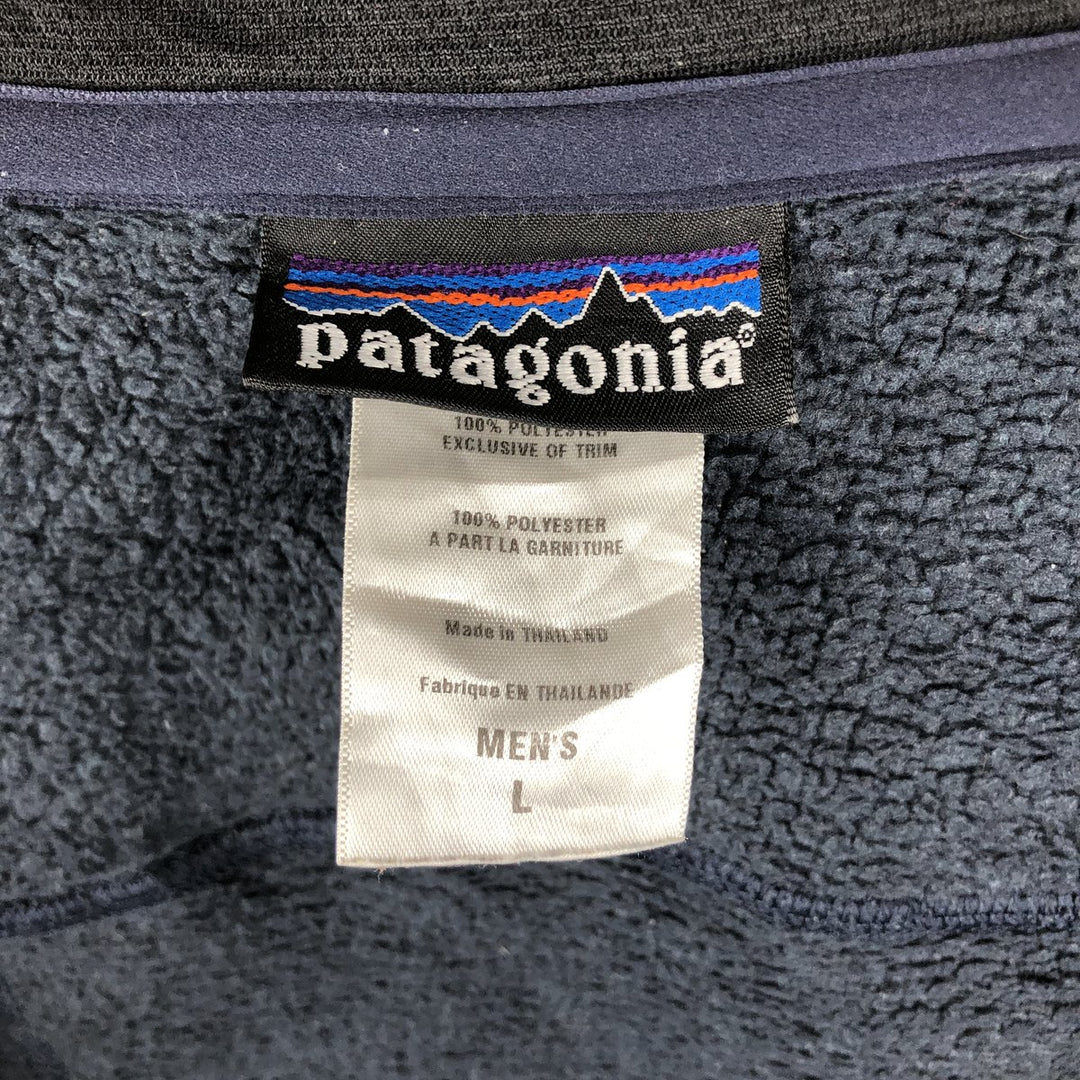 2000'S Patagonia Better Sweater Jacket 25525S0 Fleece Jacket, Men's Size L polyester navy blue type Vintage Second Hand